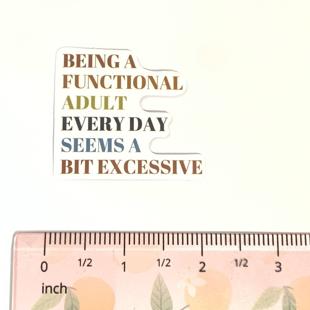 Funny Sticker with Quote - Picture 2 of 3